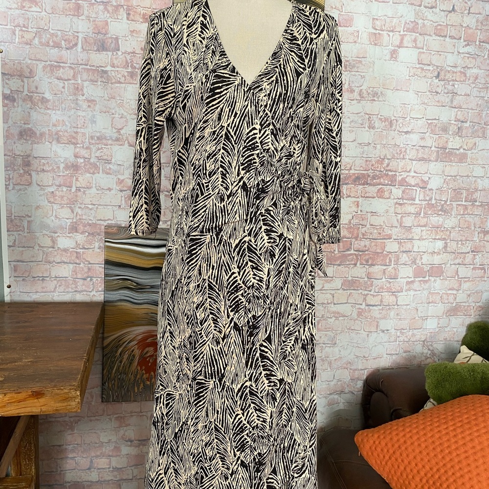 Lapis Midi Wrap Dress